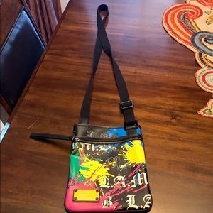 L.A.M.B Gwen Stefani Paint Splatter Cross Body Bag